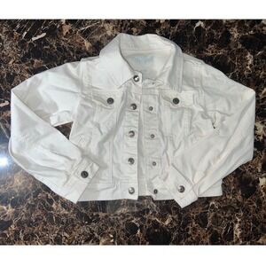Cat Jack Kids White Denim Jean Jacket Size M 7 8